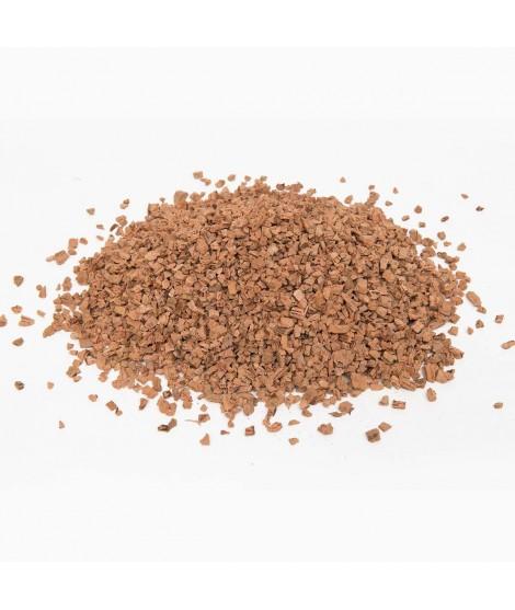 Granulado de corcho natural triturado para aislamiento insuflado